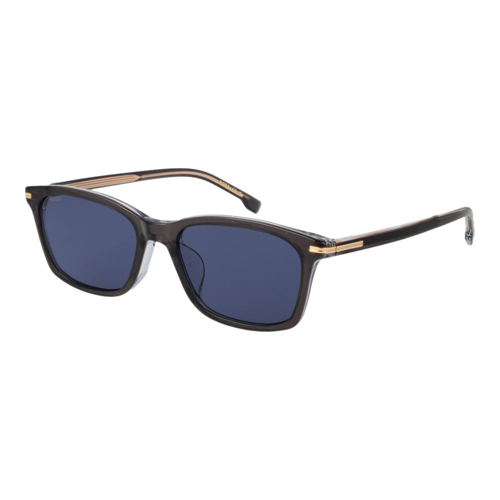 Hugo Boss Grau-blaue Sonnenbrille aus Acetat