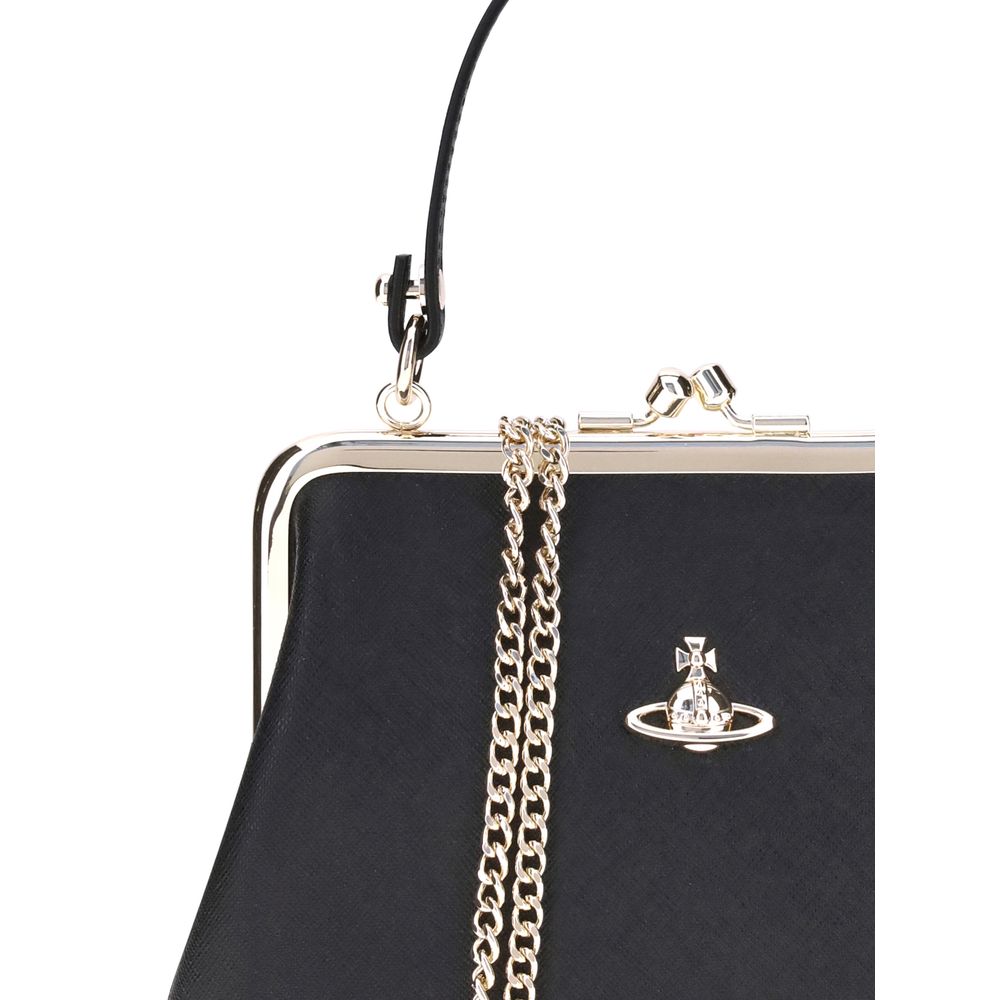 Vivienne Westwood Schwarze Polyethylen-Handtasche