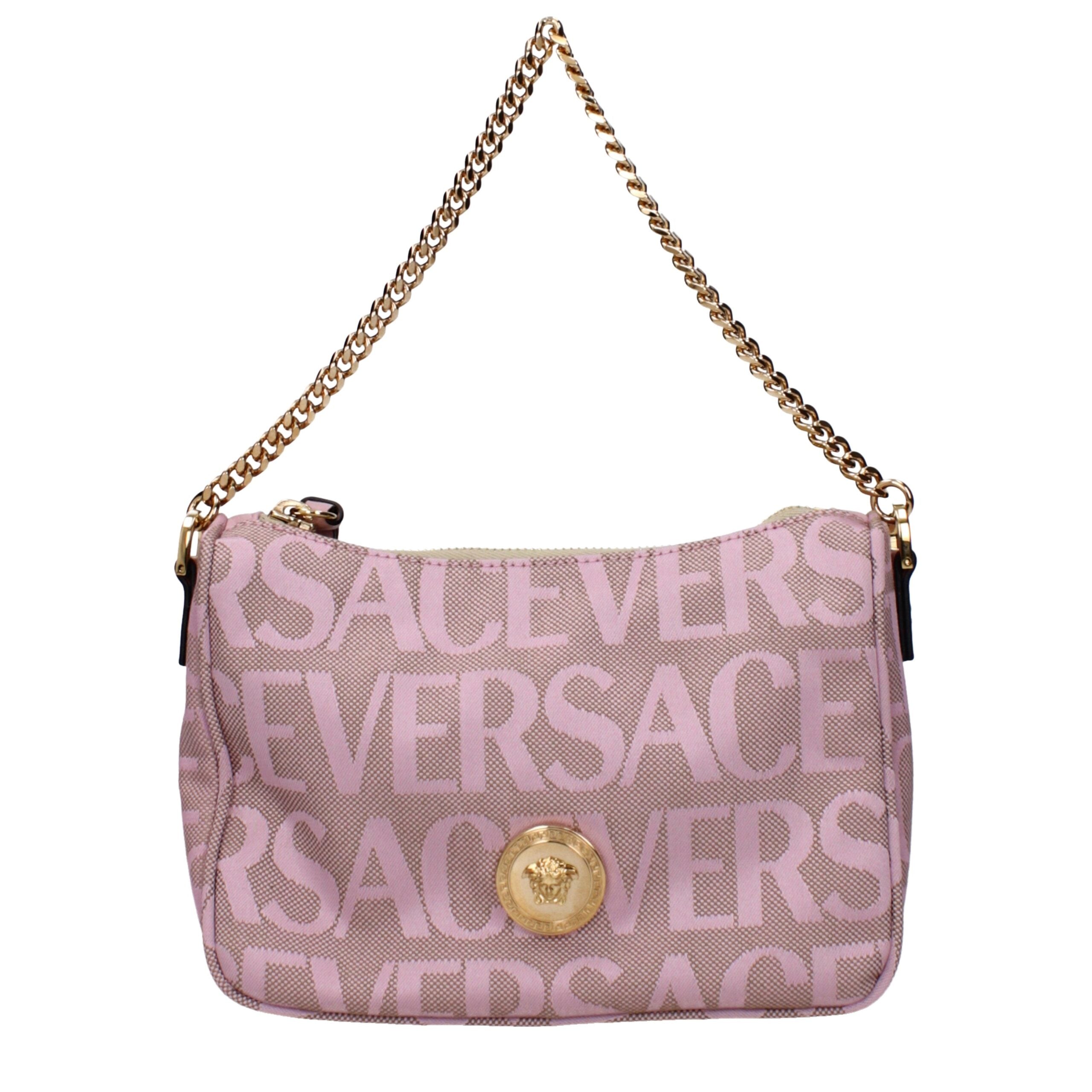 Versace Handtasche aus pinkem Stoff