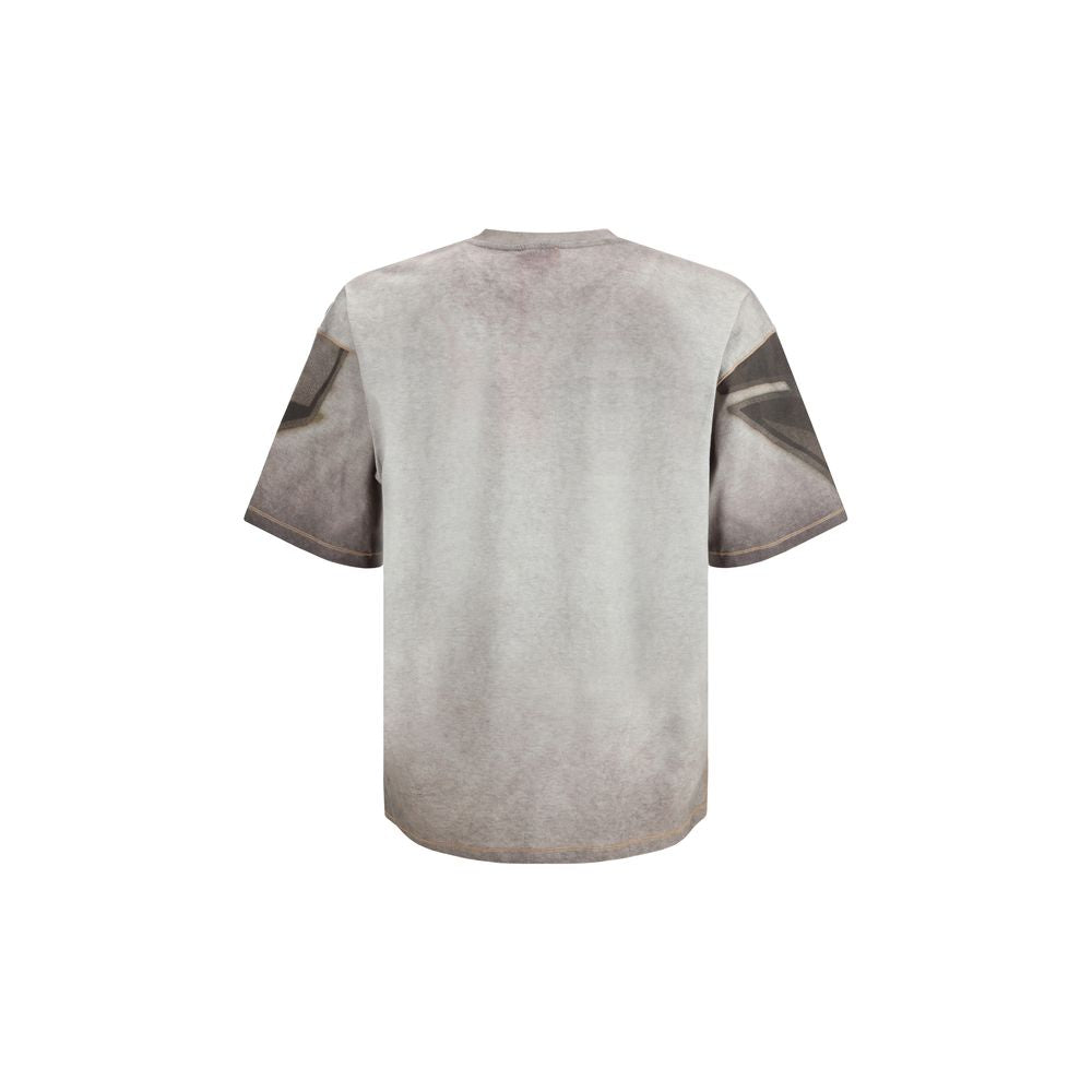 Diesel Graues Baumwoll-T-Shirt