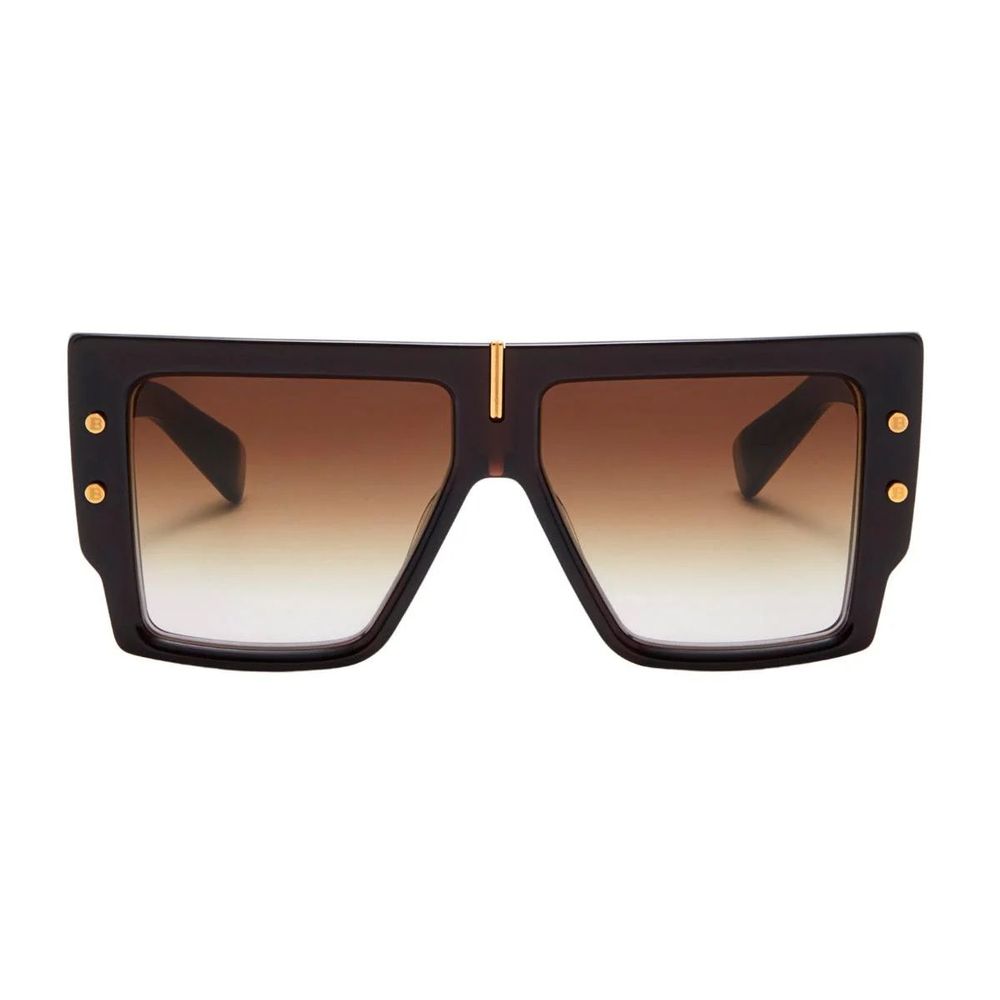 Balmain Braune Sonnenbrille aus Acetat