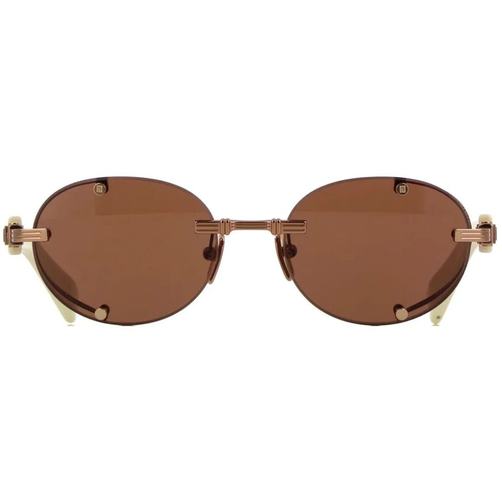 Balmain Braune Sonnenbrille aus Acetat