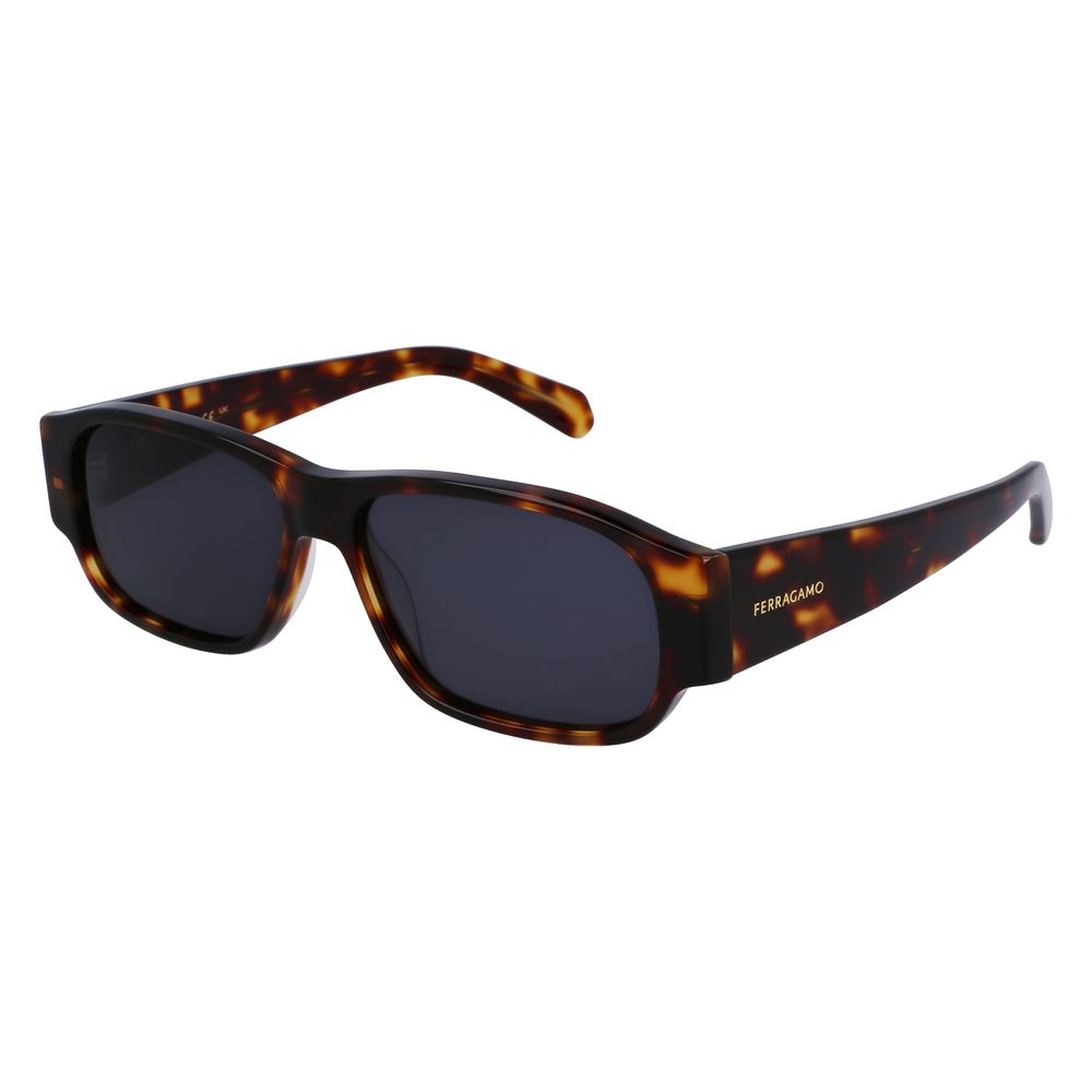 Ferragamo Braune Sonnenbrille aus Acetat