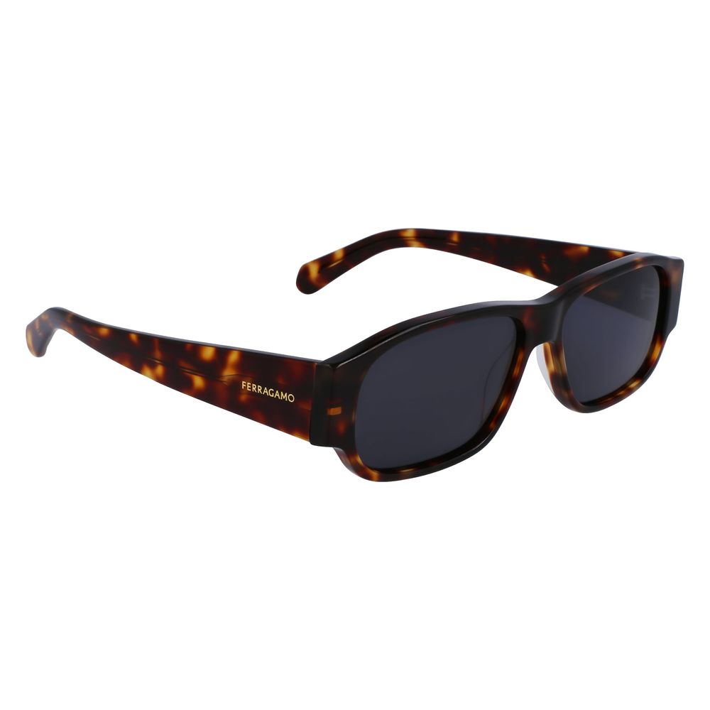 Ferragamo Braune Sonnenbrille aus Acetat