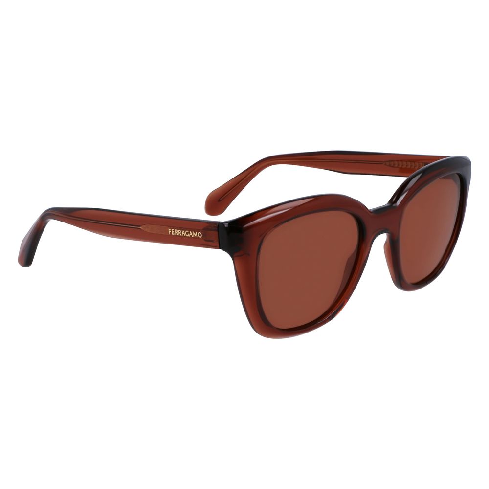 Ferragamo Braune Injected Sonnenbrille