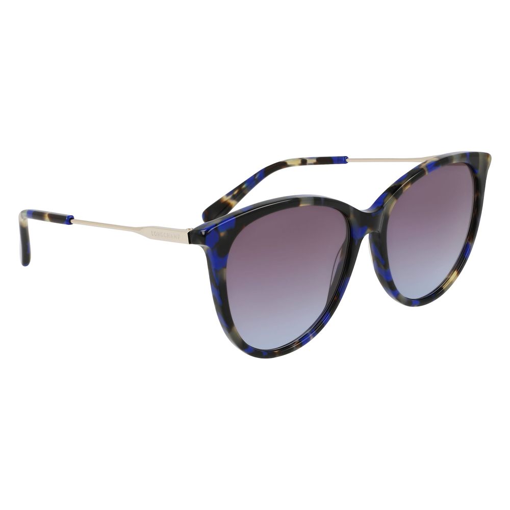 Longchamp Dunkelblaue Sonnenbrille aus Acetat