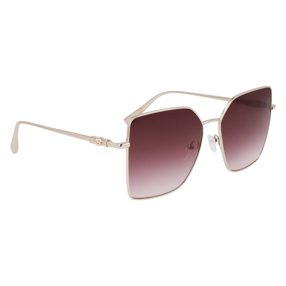 Longchamp Goldene Metall-Sonnenbrille