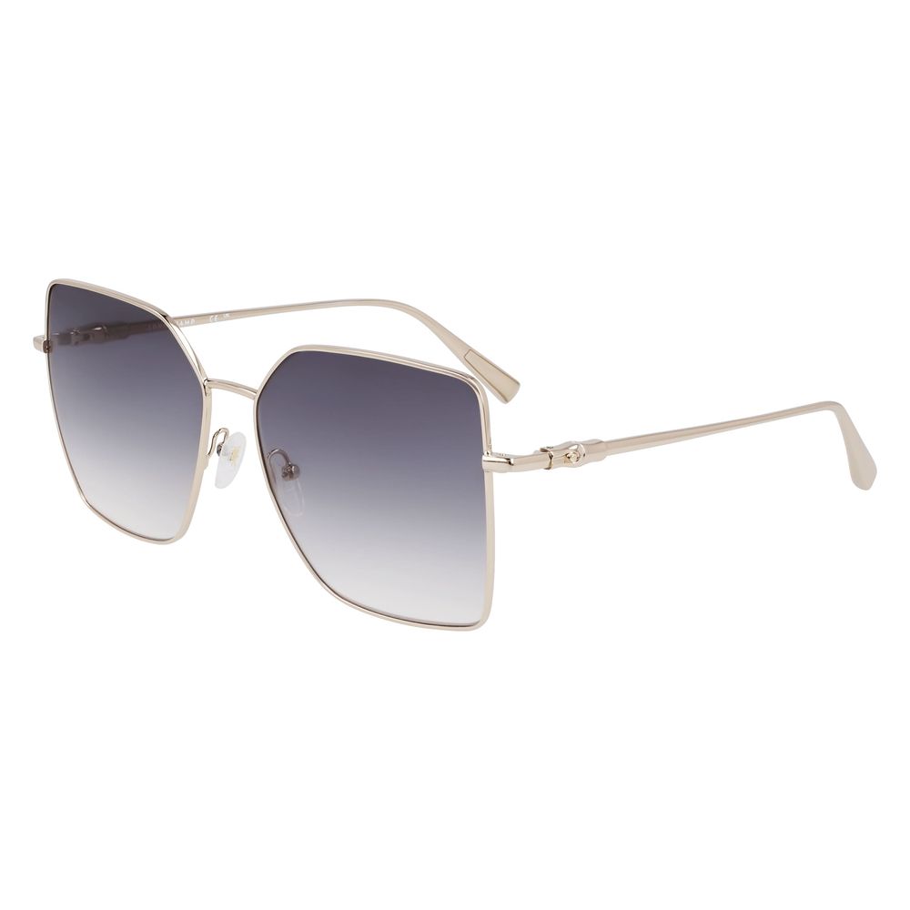 Longchamp Goldene Metall-Sonnenbrille