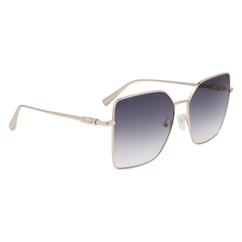Longchamp Goldene Metall-Sonnenbrille