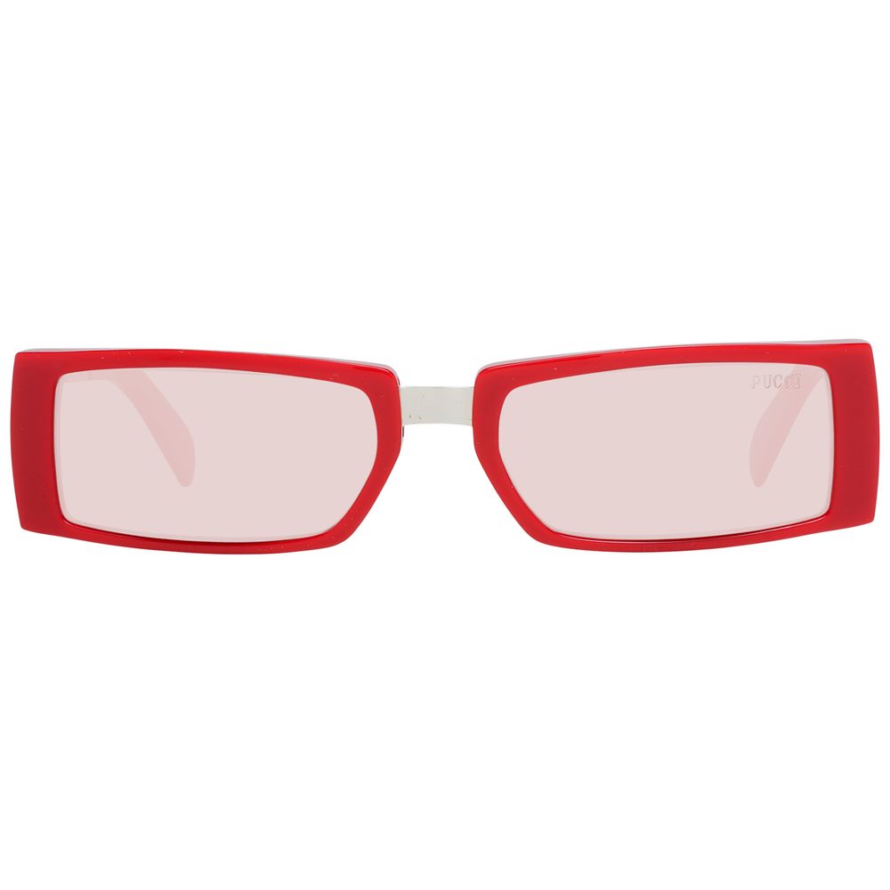Emilio Pucci Rote Kunststoff-Sonnenbrille