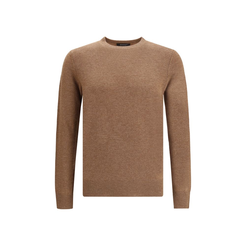 Aragona Cashmere Brauner Merino-Woll-Sweatshirt