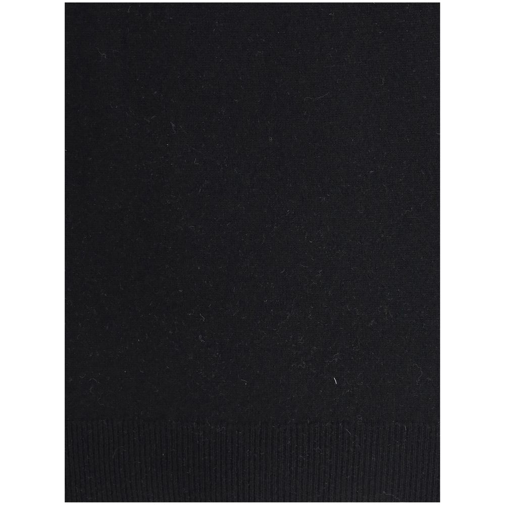 Aragona Cashmere Schwarzer Rollkragenpullover aus Merinowolle