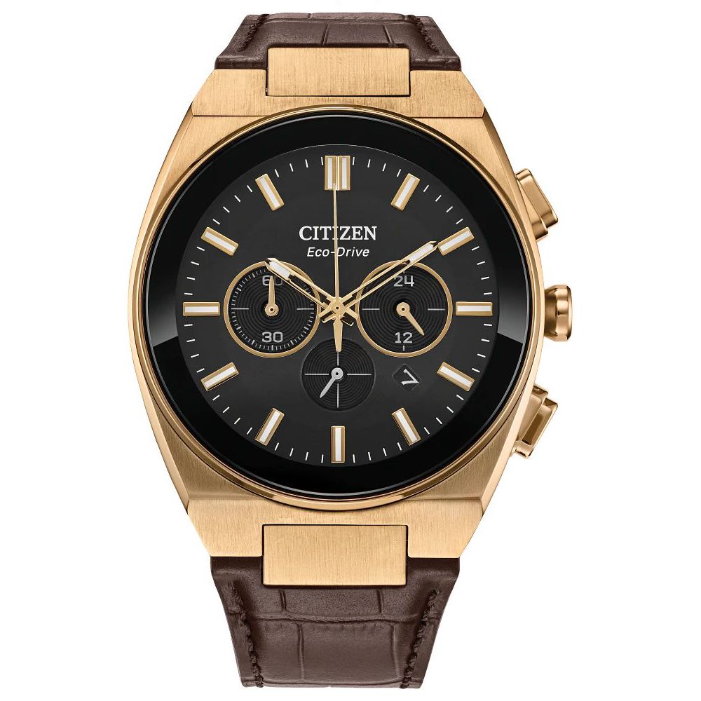 Citizen Braune Leder-Dress-Uhr