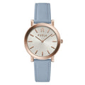 Furla Blue Leather Dress Watch