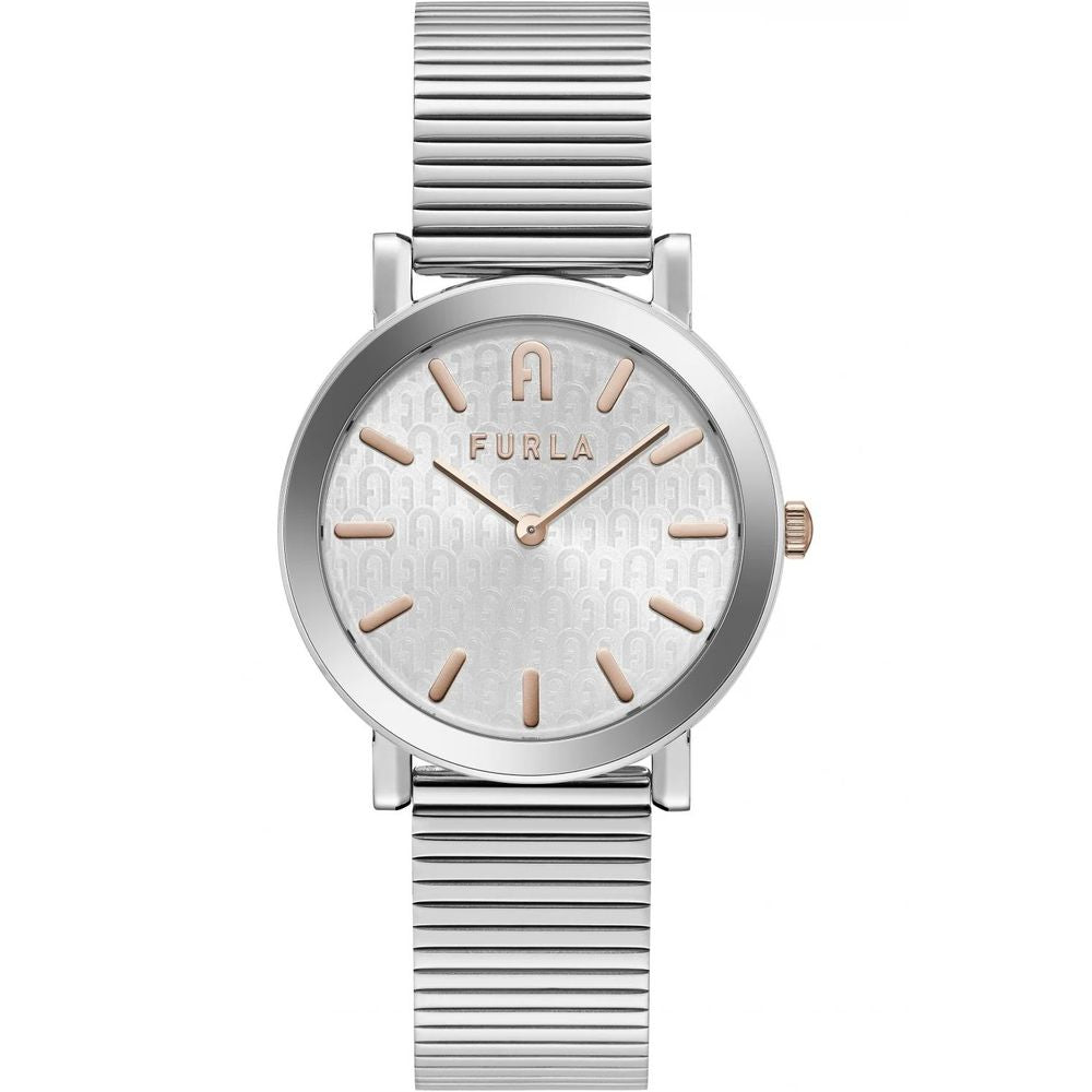 Furla Graue Edelstahl-Dress-Watch