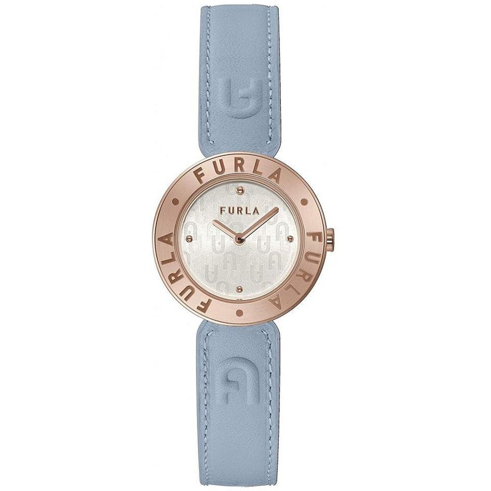 Furla Blaue Leder-Armbanduhr