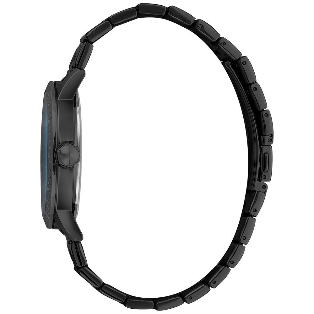 Just Cavalli Schwarze Edelstahl-Dress-Uhr