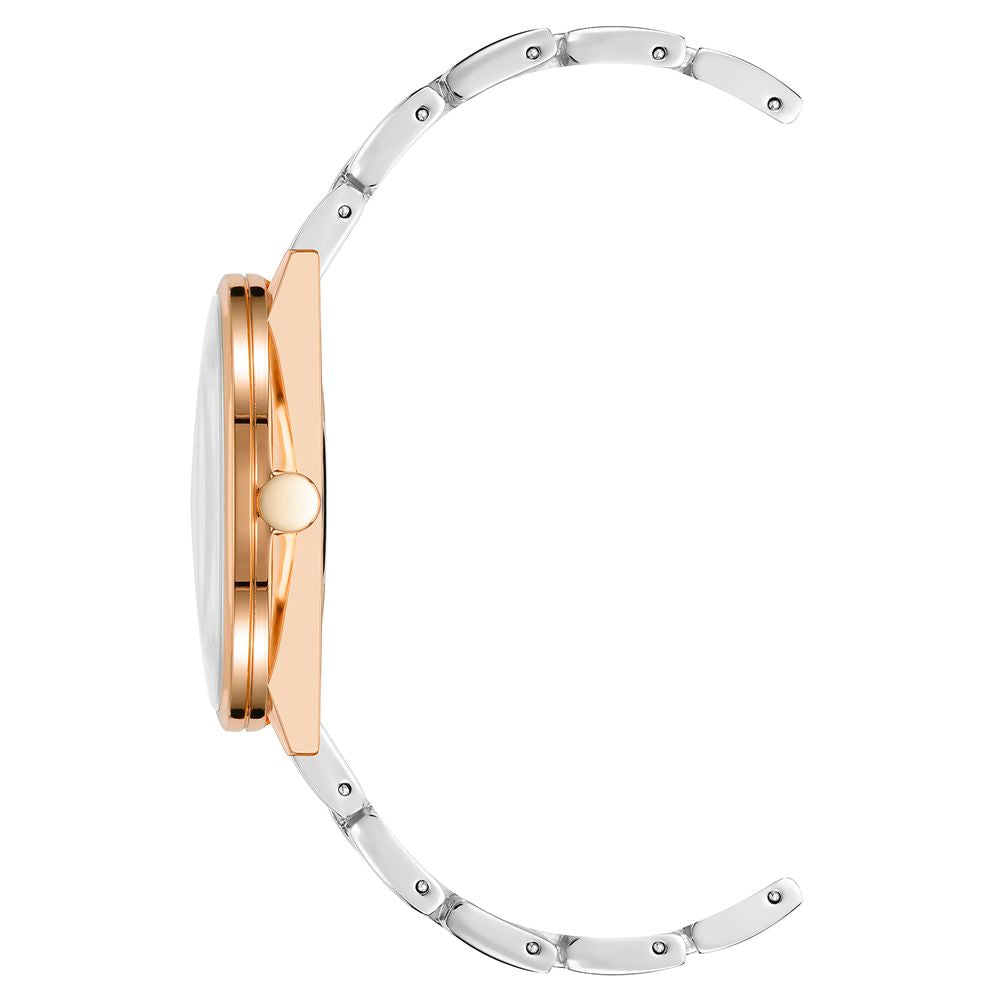 Nine West Metallgraue Armbanduhr