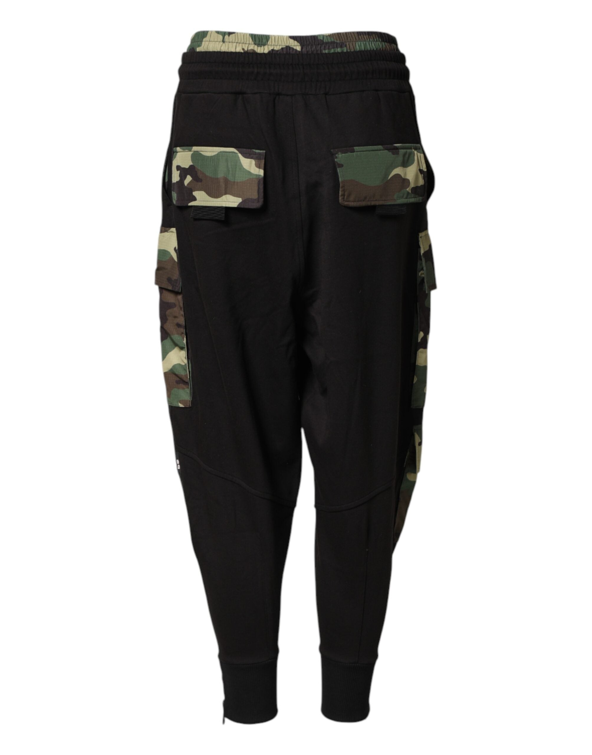 Dolce & Gabbana Mehrfarbige Camouflage Cargo Jogger Herrenhose