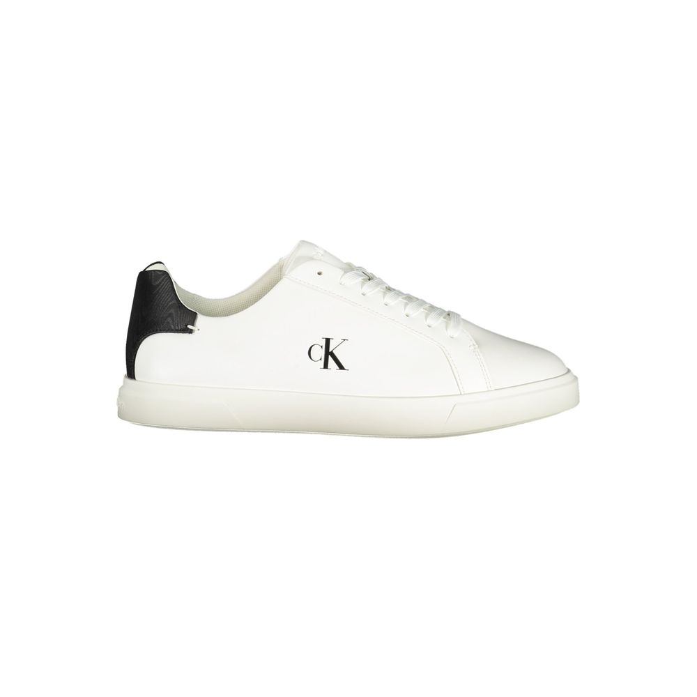 Calvin Klein Weißer Polyester-Sneaker
