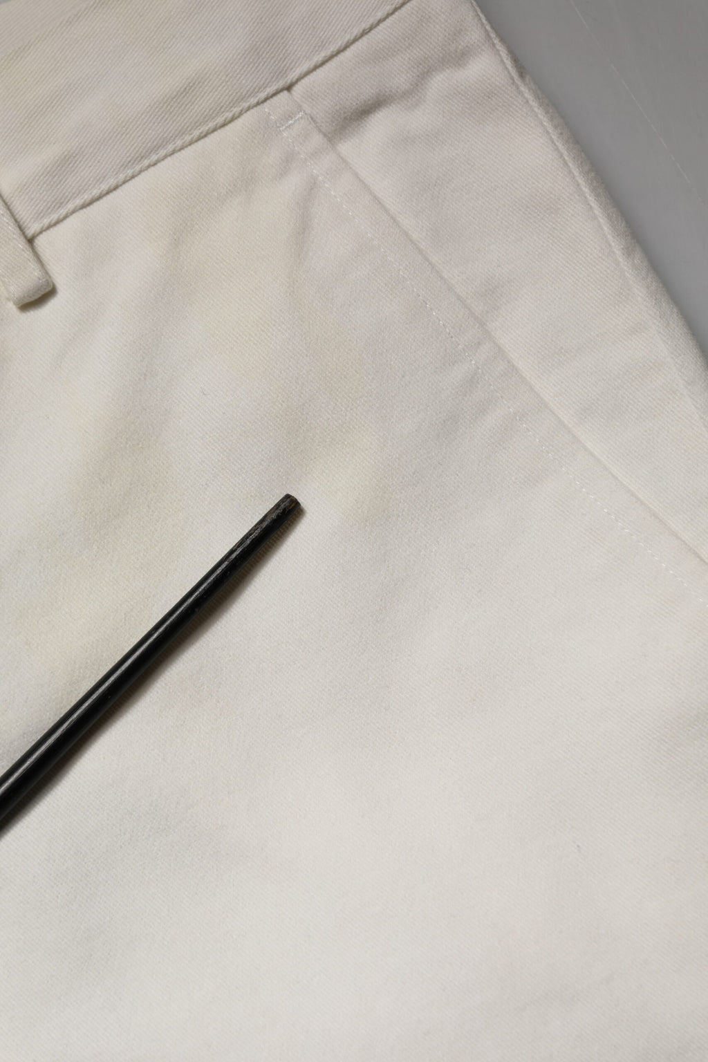 Daniele Alessandrini Weiße Baumwoll-Chino mit geradem Schnitt