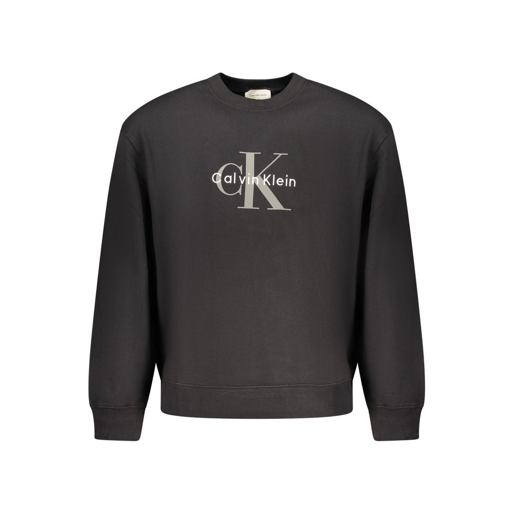 Calvin Klein Baumwoll-Sweatshirt in Schwarz