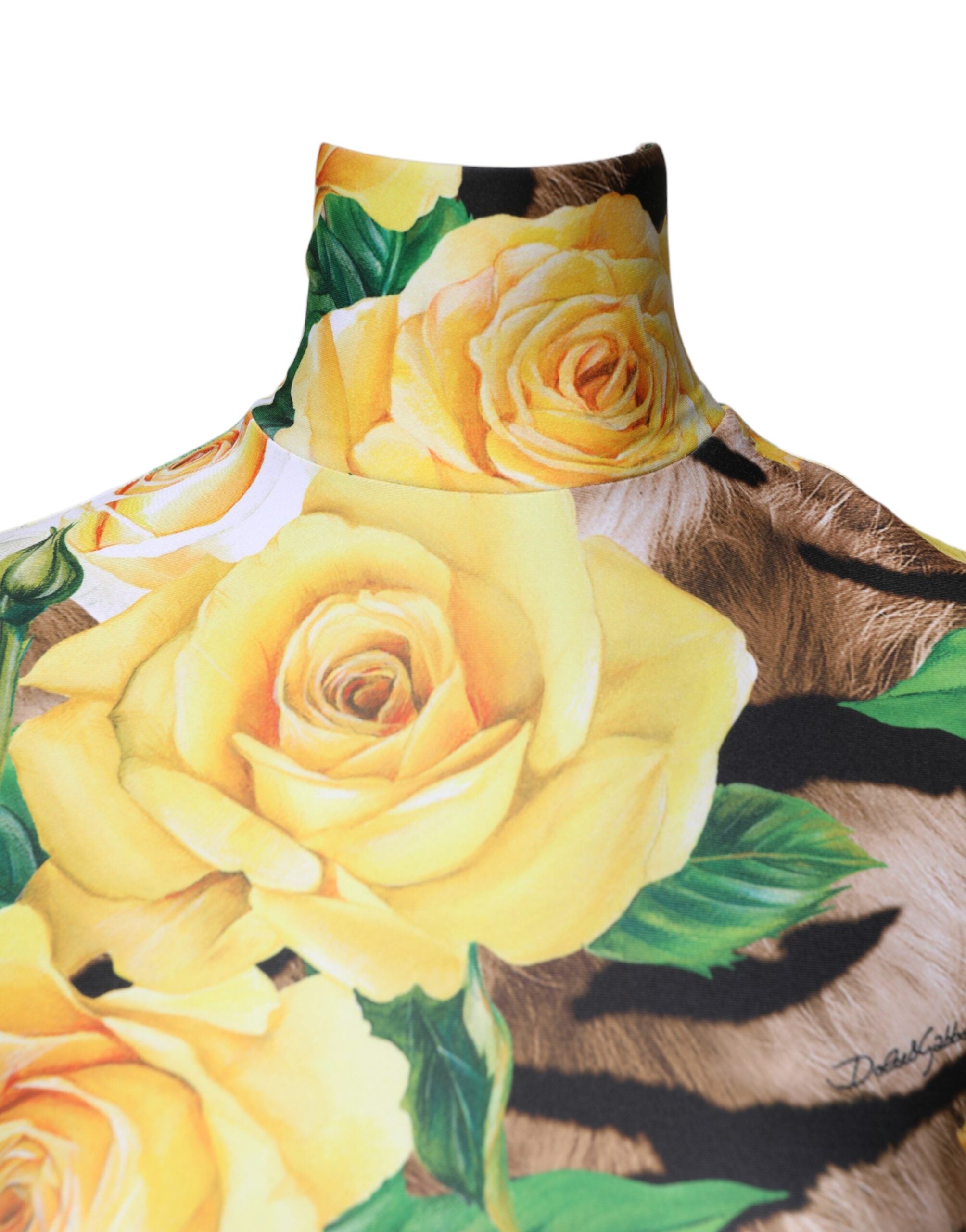 Dolce & Gabbana Mini-Kleid mit floralem Multicolor-Print