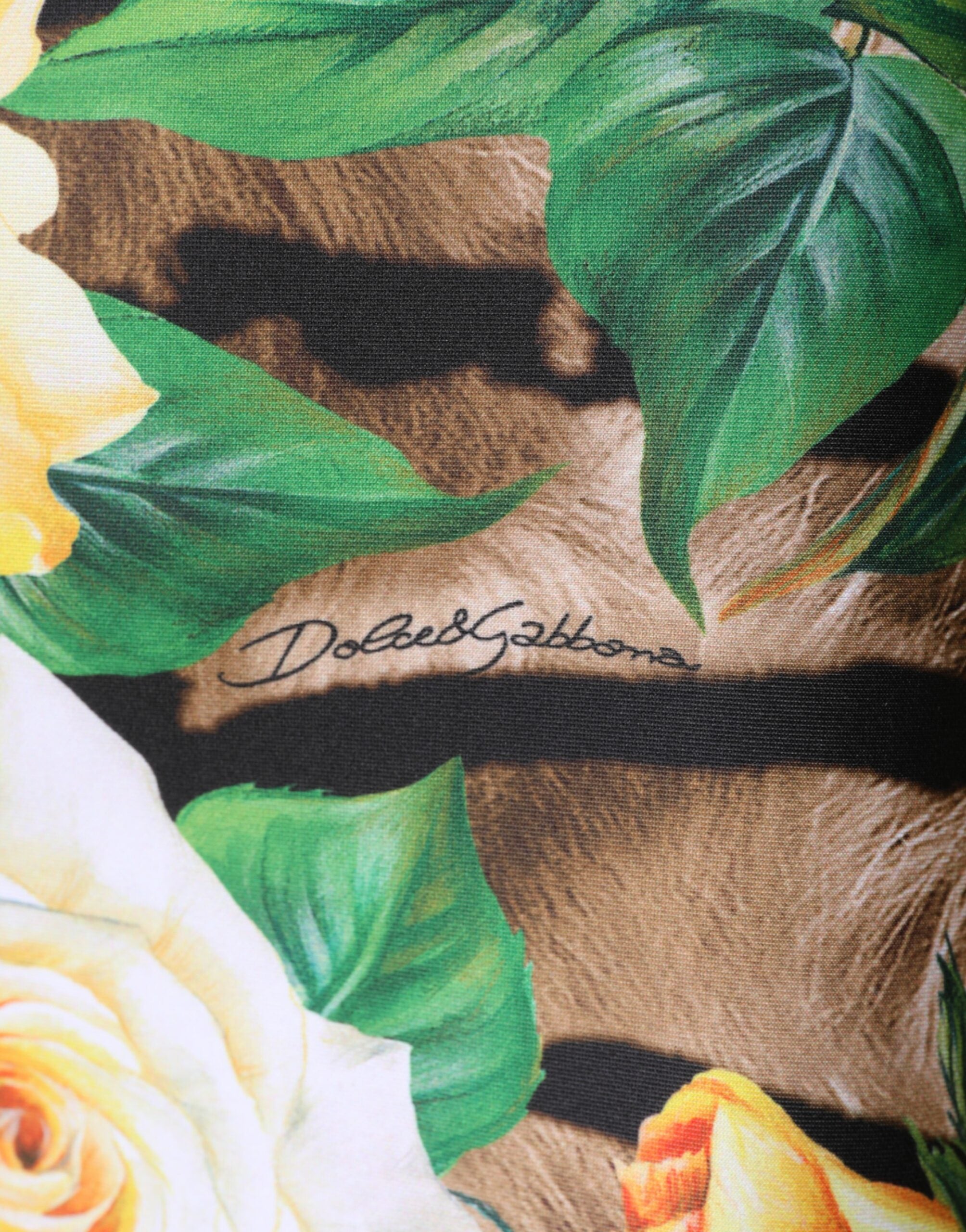 Dolce & Gabbana Mini-Kleid mit floralem Multicolor-Print