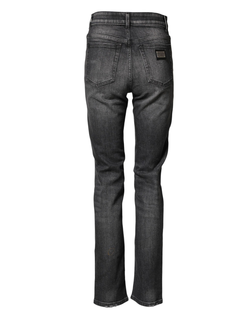 Dolce & Gabbana Graue High-Waist-Baumwoll-Skinny-Jeans