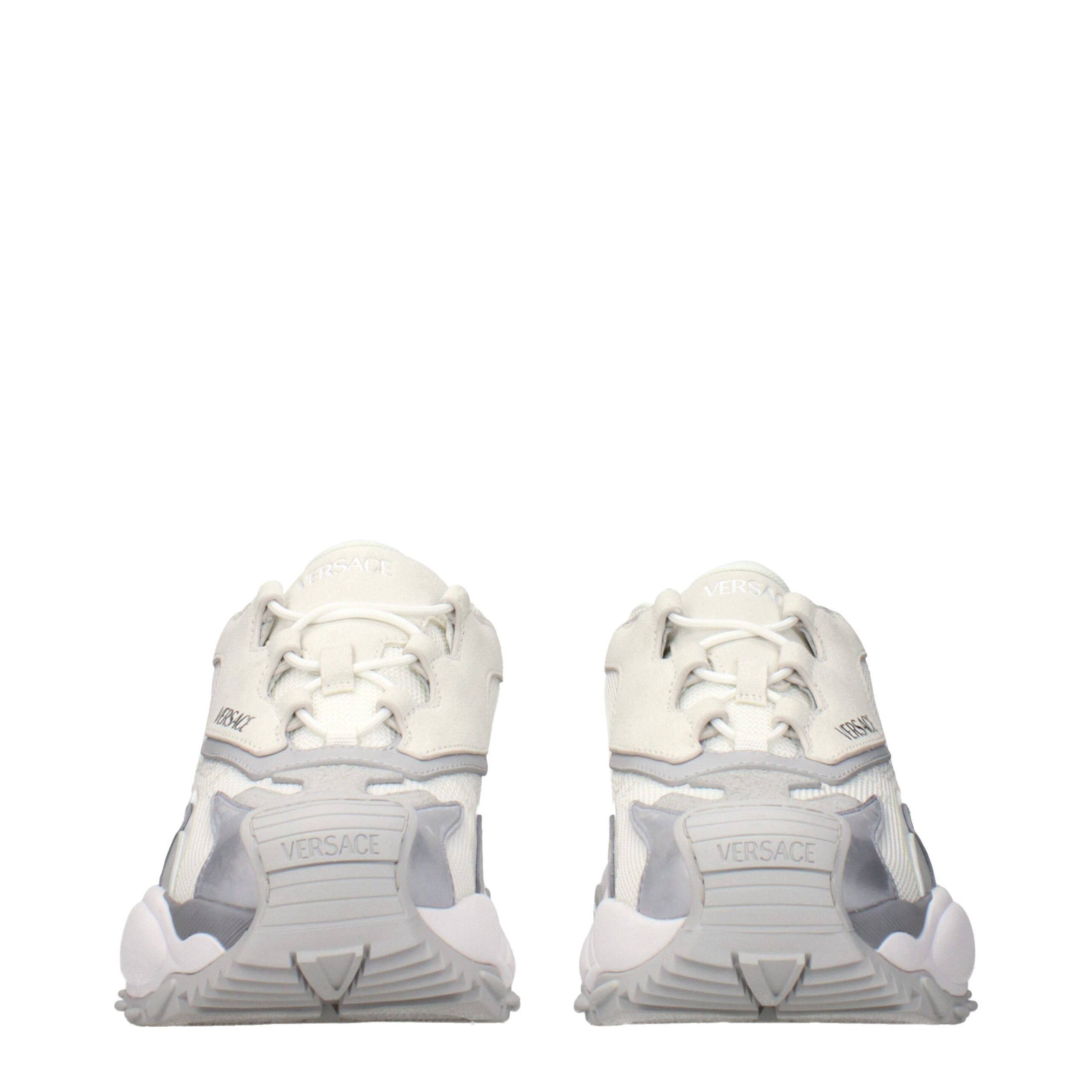 Versace Weiße Chunky Sneakers aus Stoff
