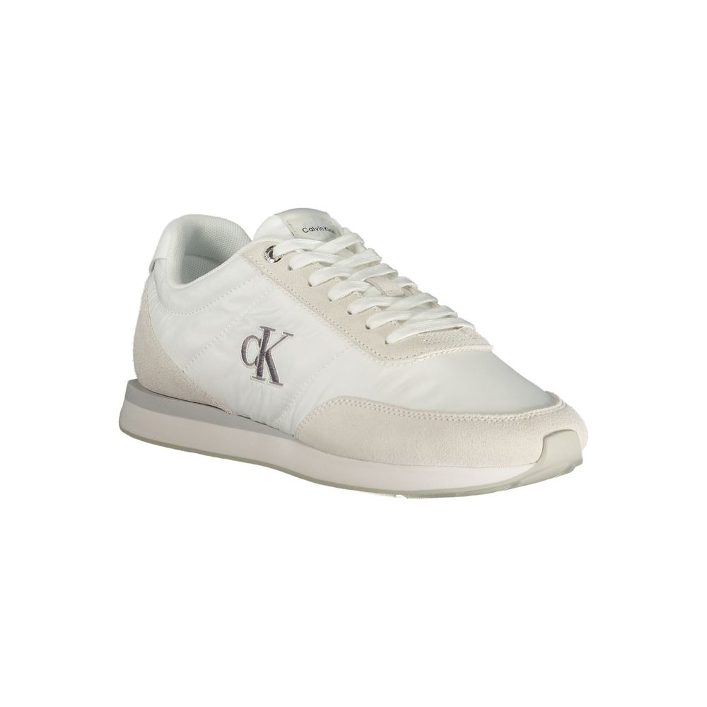 Calvin Klein Weißer Polyester-Sneaker