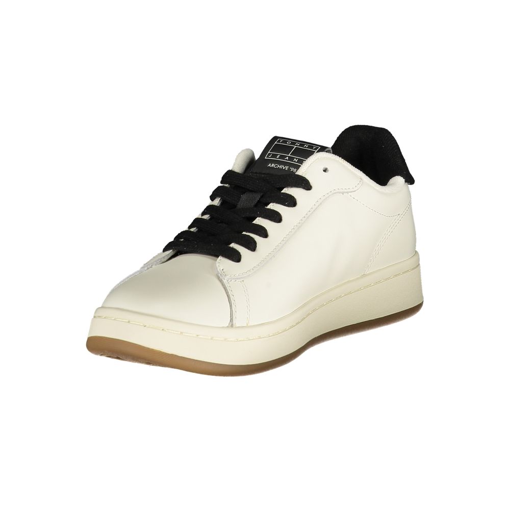 Tommy Hilfiger Weiße Polyester-Sneaker