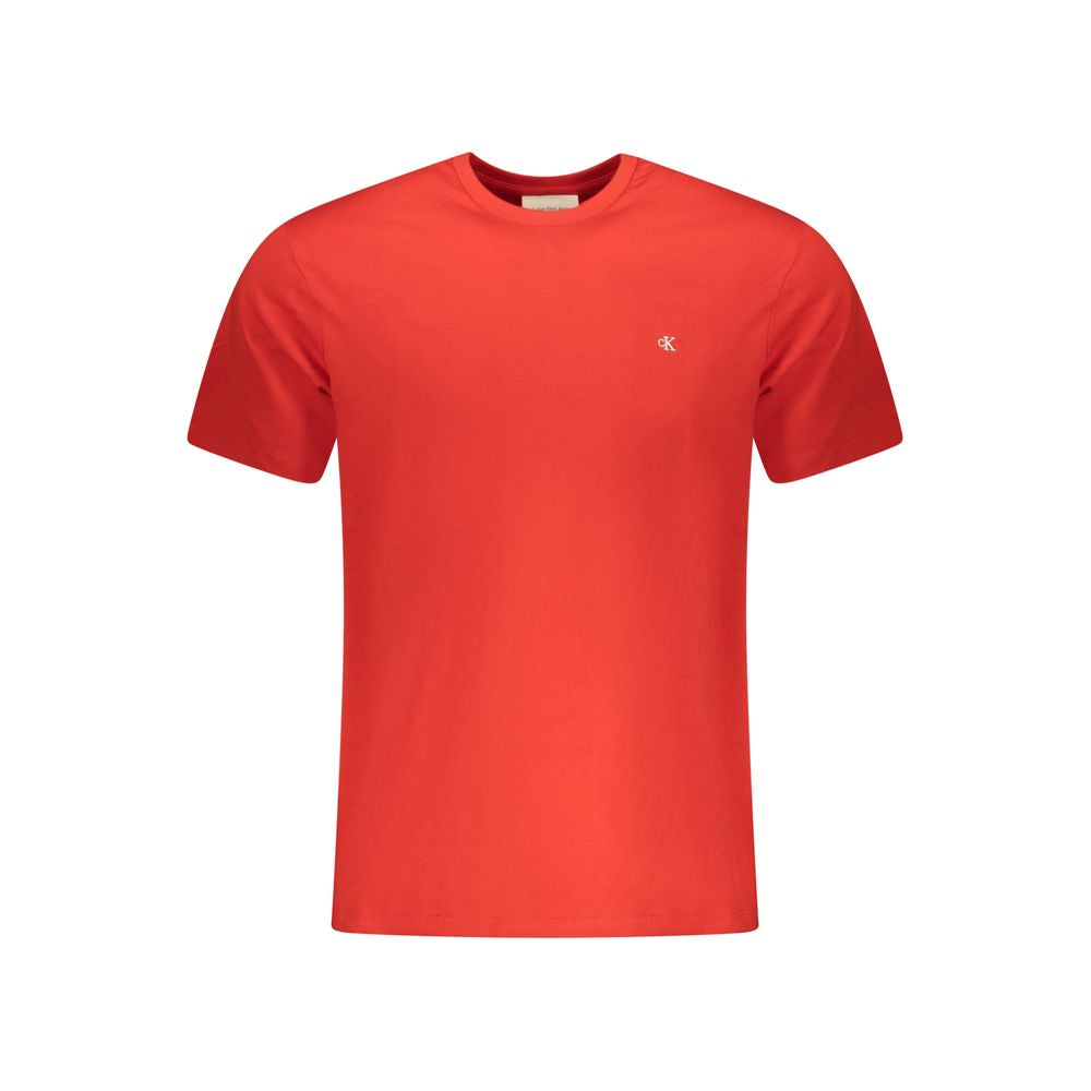 Calvin Klein Rotes Baumwoll-T-Shirt