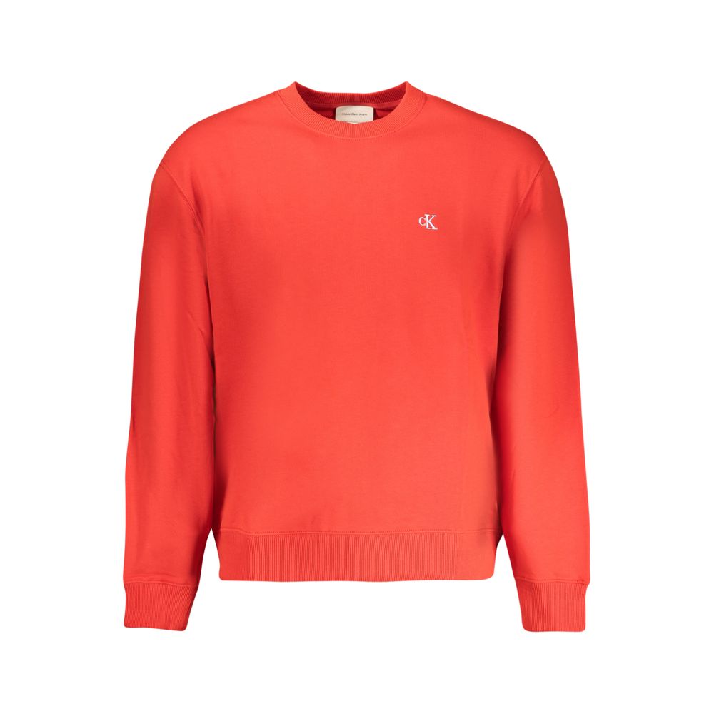 Calvin Klein Baumwoll-Sweatshirt in Rot