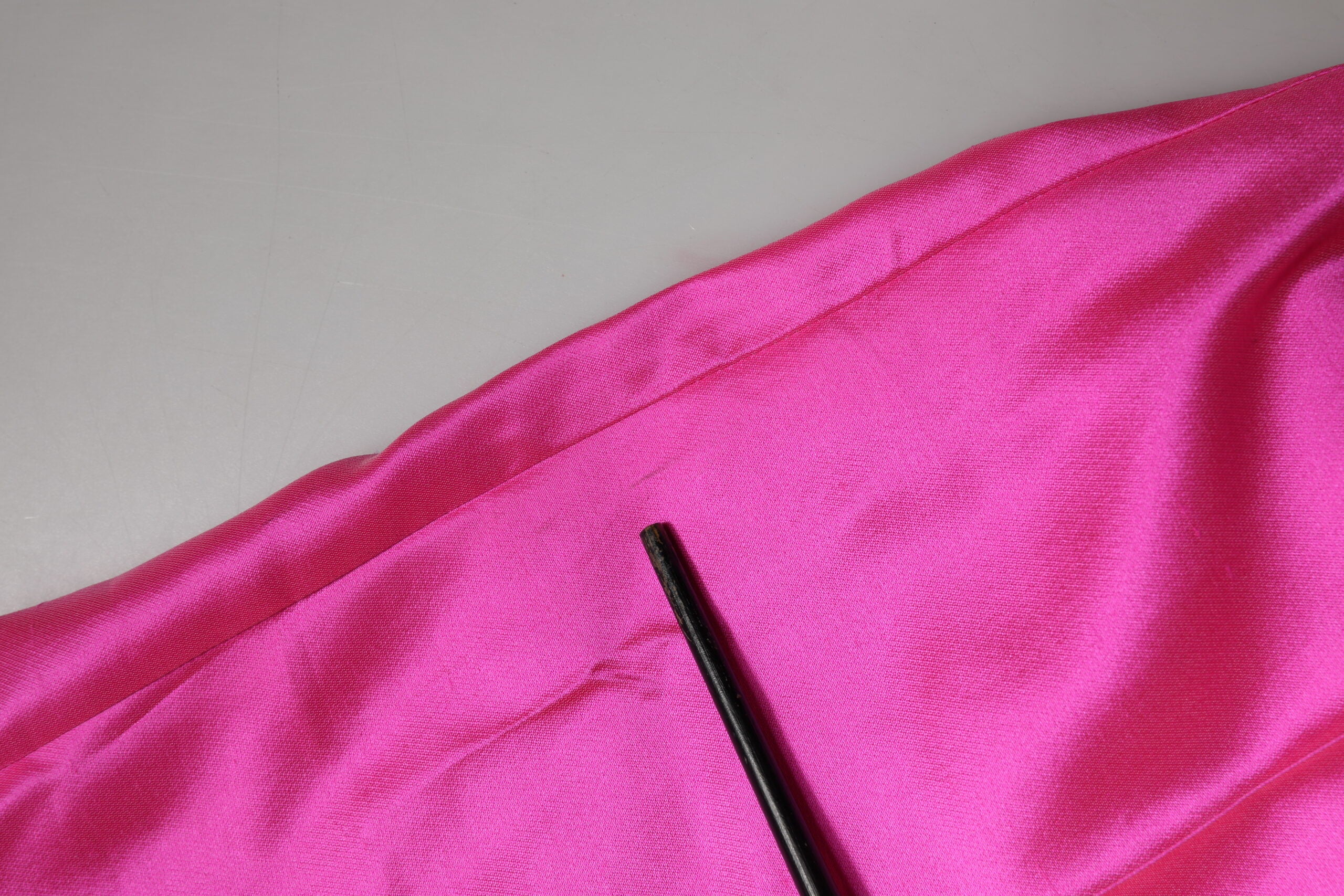 Dolce & Gabbana Pinke Seidenhose mit hohem Bund