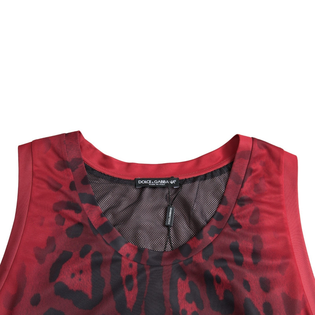 Dolce & Gabbana Ärmelloses Tank-Top mit Leopardenmuster