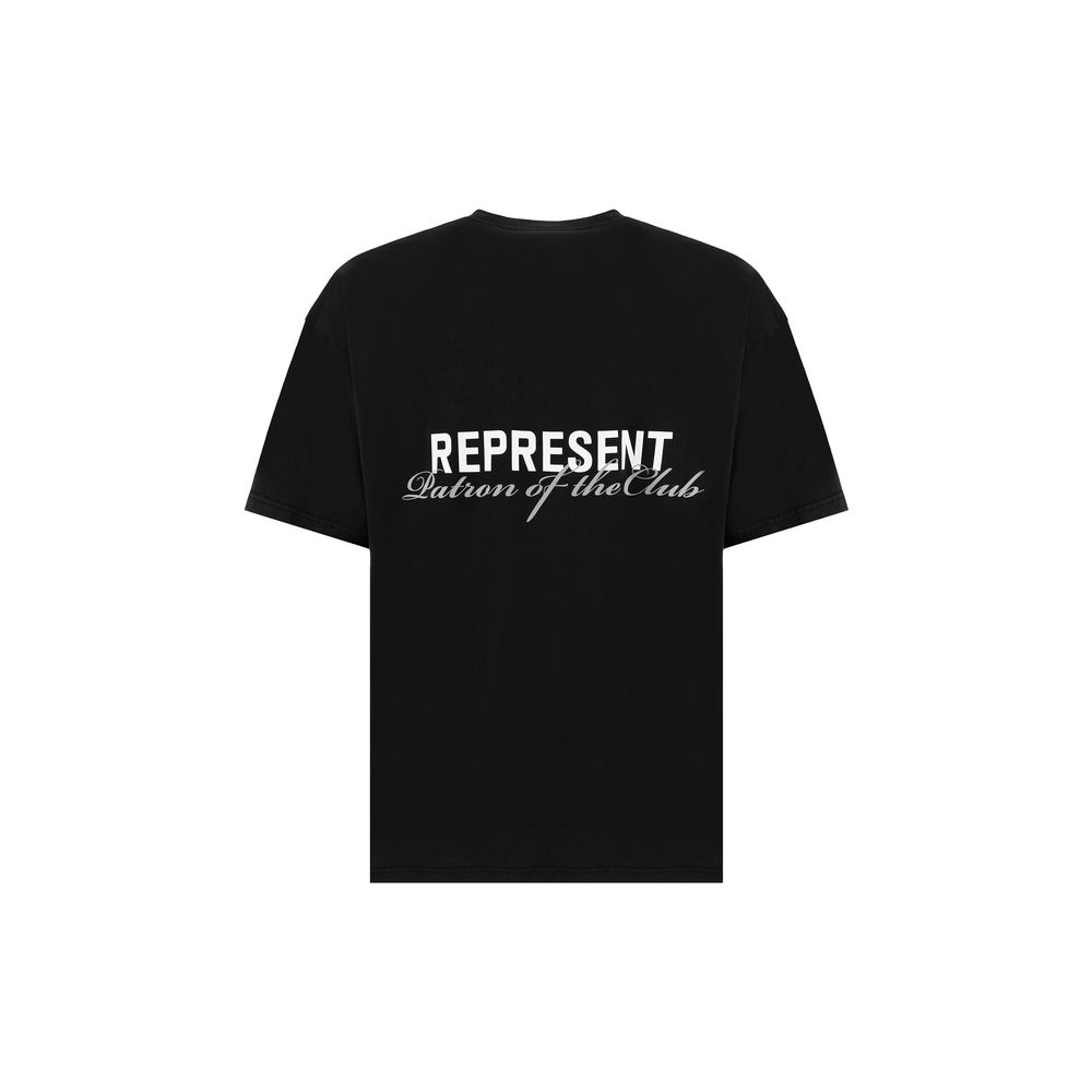 Represent Schwarzes Baumwoll-T-Shirt
