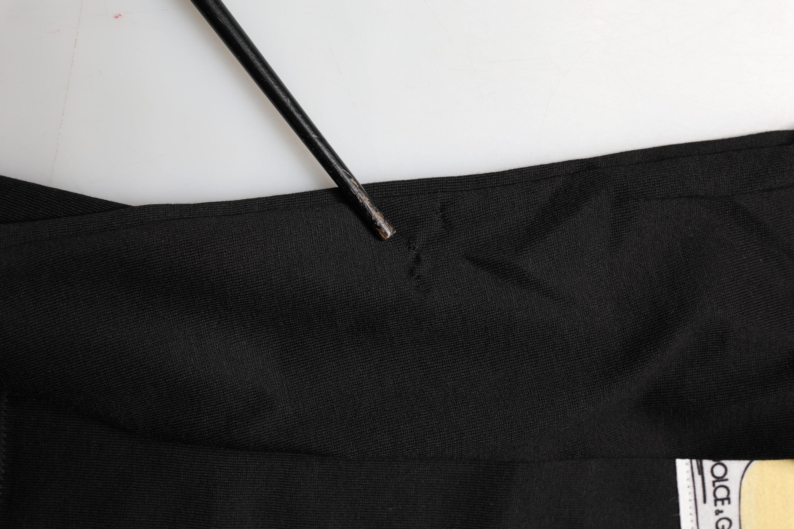 Dolce & Gabbana Schwarzes T-Shirt mit Rundhalsausschnitt und kurzem Ärmel