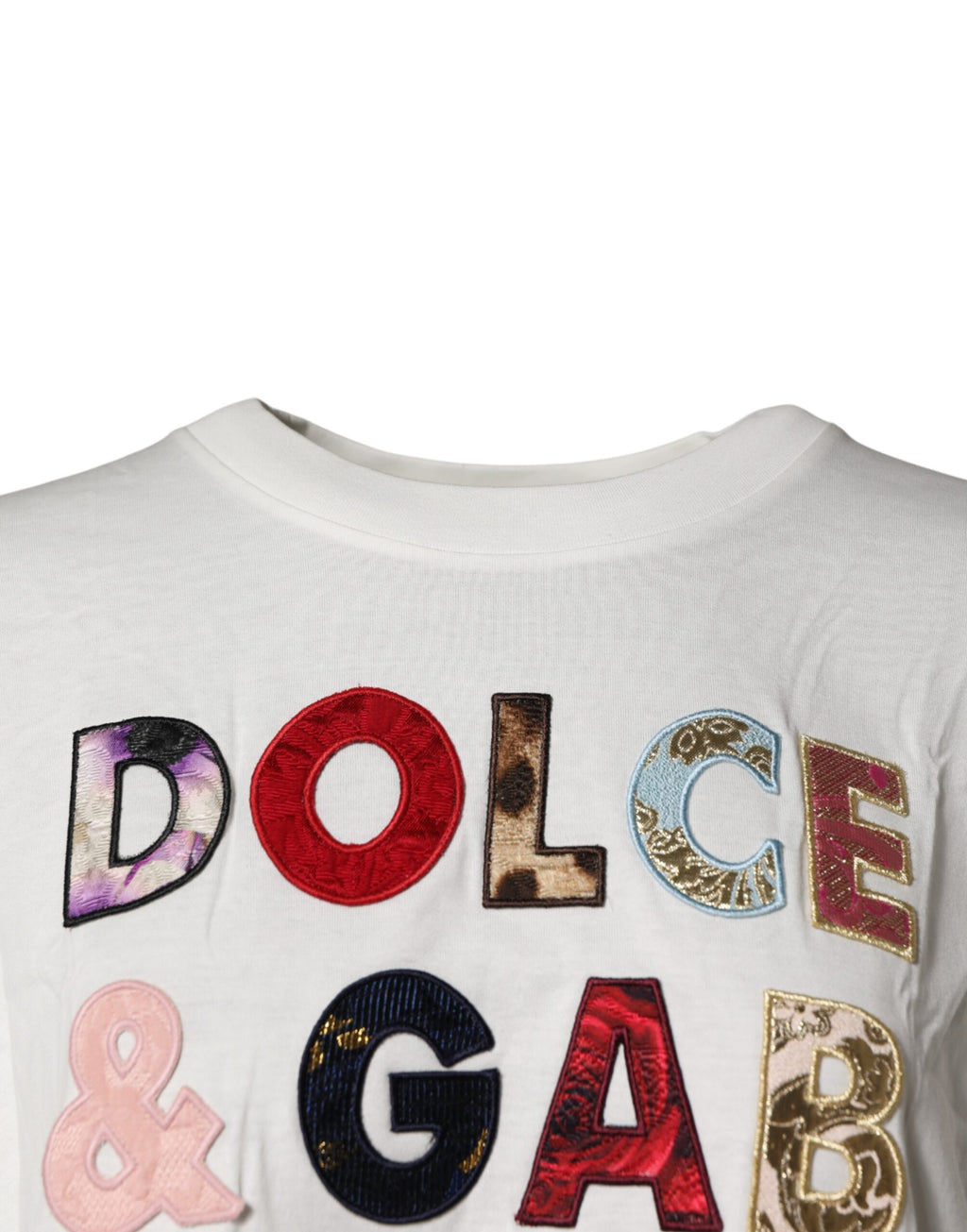 Dolce & Gabbana Weißes Logo-T-Shirt mit Rundhalsausschnitt und kurzen Ärmeln