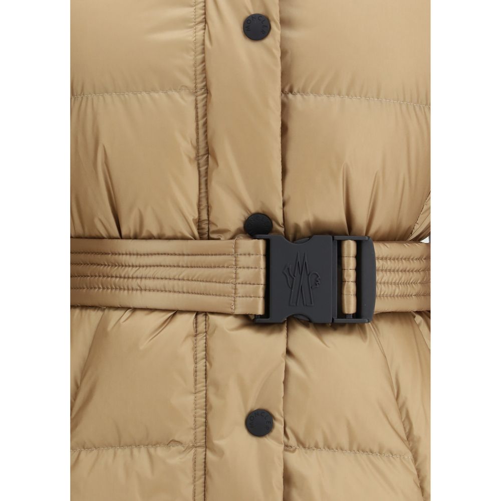 Moncler Grenoble Beiger Polyamid-Mantel