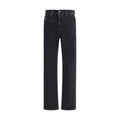 Diesel Black Cotton Relaxed Fit Jeans