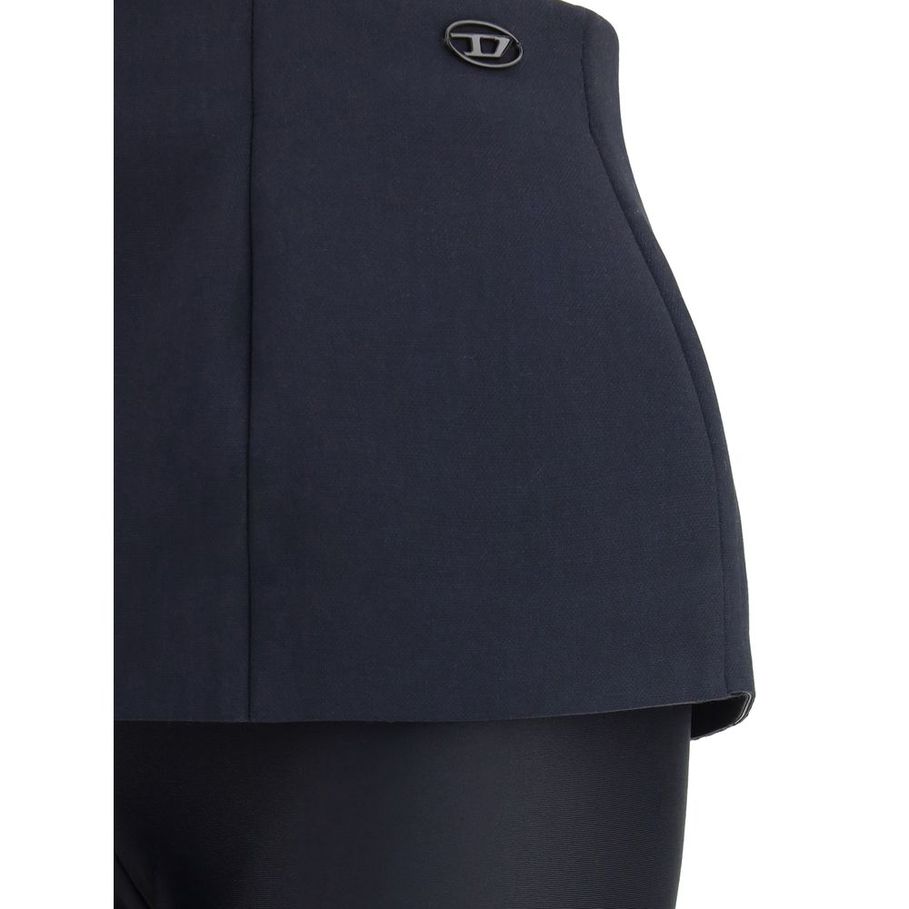 Diesel Schwarze Polyester-Hose im Casual-Look