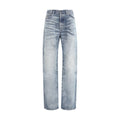 Diesel Blue Cotton Straight-Leg Jeans