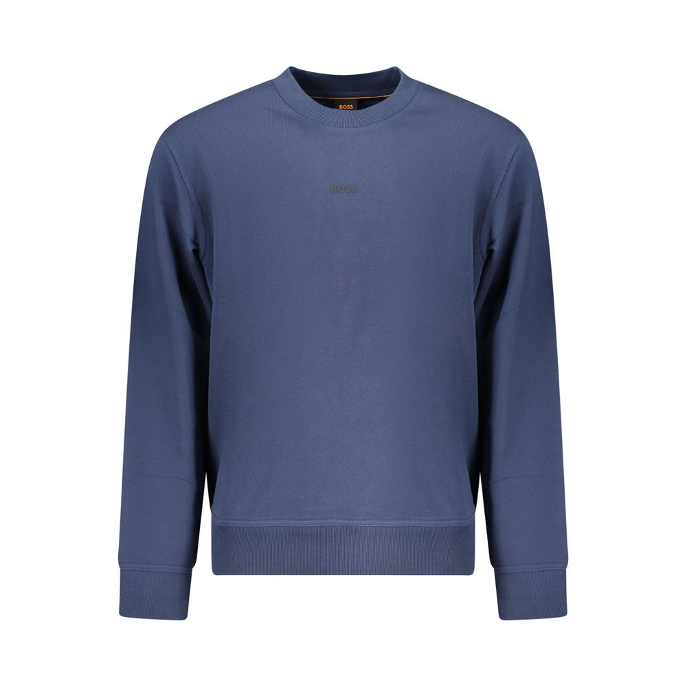 Hugo Boss Baumwoll-Sweatshirt in Blau