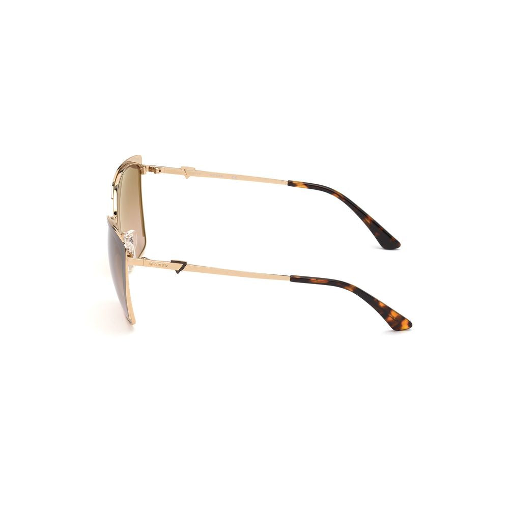 Guess Braune Metall-Sonnenbrille