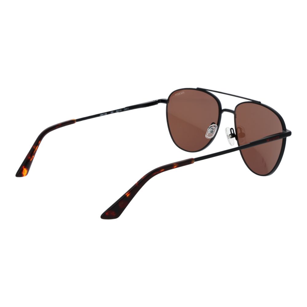 Hackett Schwarze Metall-Sonnenbrille