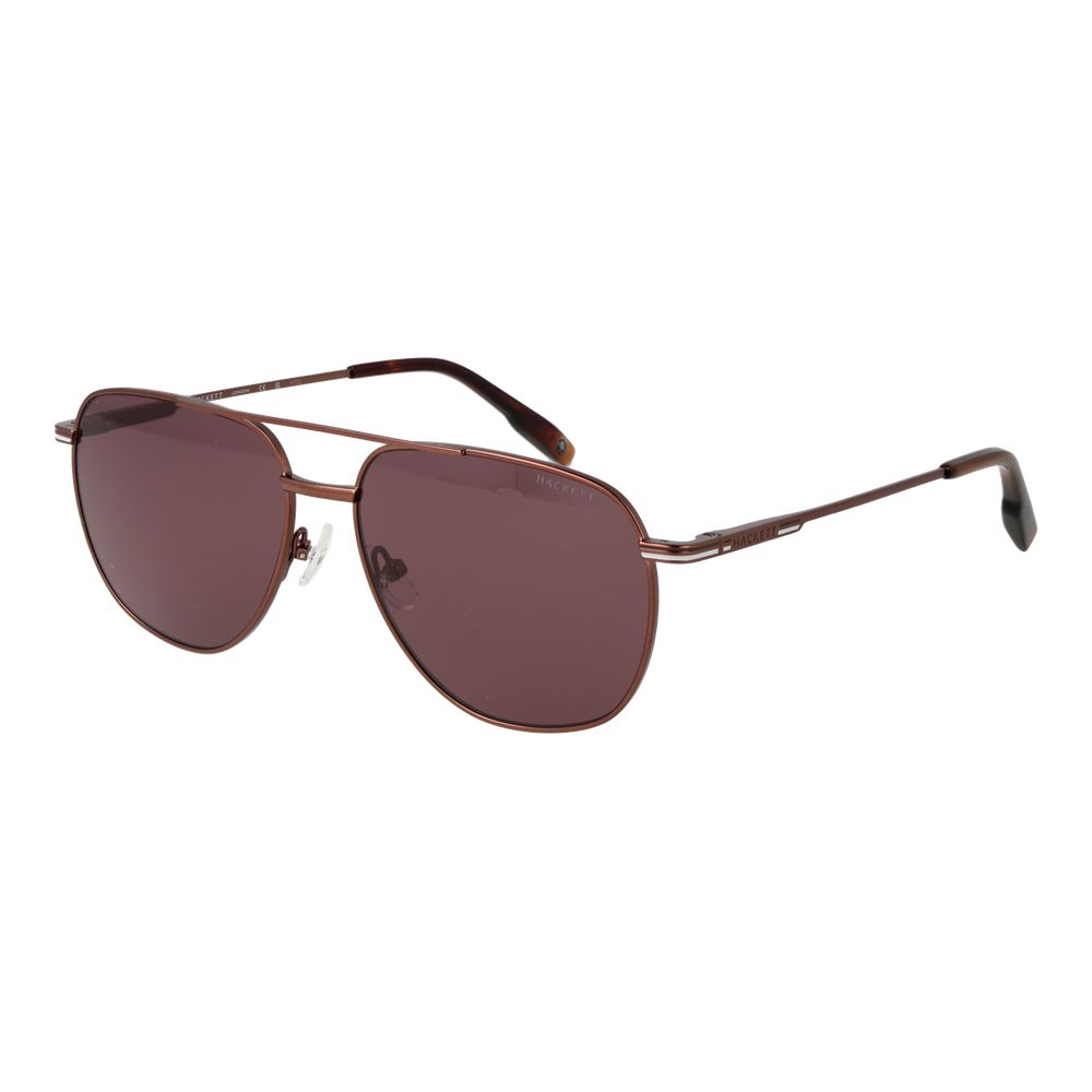 Hackett Braune Metall-Sonnenbrille