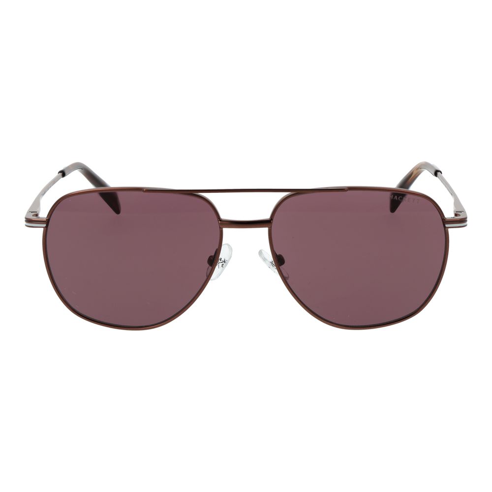 Hackett Braune Metall-Sonnenbrille