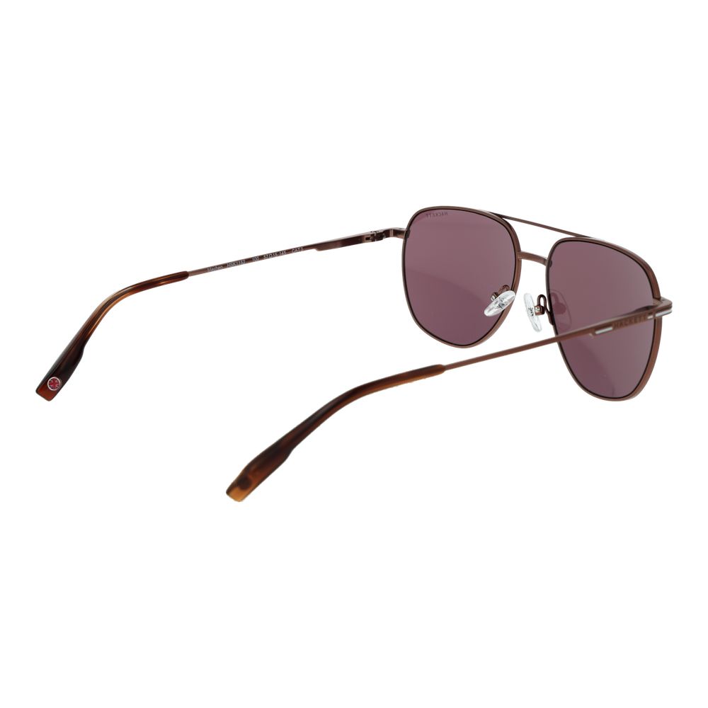 Hackett Braune Metall-Sonnenbrille