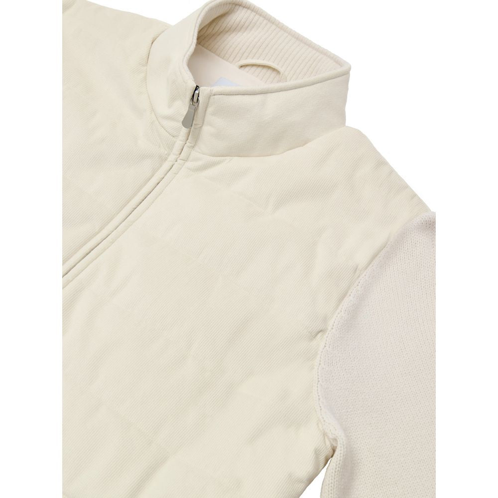 Gran Sasso Weiße Wolljacke in voller Länge